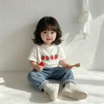 【73-100cm】Tシャツ ベビー イチゴ柄 シンプル - 画像 (12)