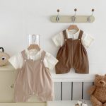 【66-90cm】サロペット ベビー ベーシック 無地 カジュアル - 画像 (10)