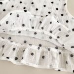【73-120cm】 セットアップ 女の子 ドットノースリーブ - 画像 (15)