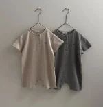 【66-90cm】ロンパース ベビー 韓国風 クールネック - 画像 (7)