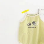 【66-90cm】ロンパース ベビー 英字 キャミソール カートゥーン - 画像 (28)