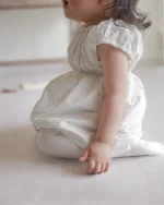 【73-100cm】ワンピース ベビー パフスリーブ ドット - 画像 (13)