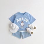 【73-120cm】セットアップ ベビー AGAIN ベア スポーツ - 画像 (4)