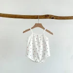 【66-90cm】ロンパース ベビー チェックor小花柄 キャミソール - 画像 (15)
