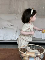 【73-110cm】セットアップ ベビー フリル 小花柄 - 画像 (15)