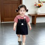 【73-120cm】ワンピース ベビー ウサギ デニム - 画像 (2)