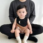 【66-80cm】ロンパース ベビー カラーバリムーン柄 - 画像 (7)