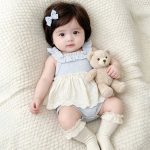【66-90cm】ロンパース ベビー ブルー フリル 可愛い - 画像 (4)