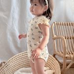 【66-90cm】ロンパース ベビー インスタ映え フリル袖 ラウンドネック - 画像 (11)