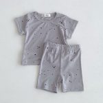 【80-130cm】セットアップ 女の子 コットン 星柄 プリント - 画像 (7)