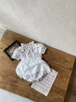 【66-90cm】ロンパース or ワンピース ベビー 小花柄 シンプル - 画像 (19)