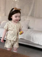 【73-110cm】セットアップ ベビー フリル 小花柄 - 画像 (12)