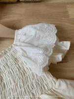 【66-90cm】ロンパース ベビー レース パフスリーブ 小花柄 - 画像 (14)
