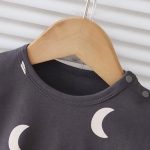 【66-100cm】ロンパース ベビー 月柄 オールインワン - 画像 (5)