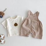 【66-90cm】サロペット ベビー ベーシック 無地 カジュアル - 画像 (7)