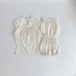 【73-100cm】セットアップ ベビー 韓国風 小花柄 - 画像 (3)