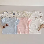 【66-100cm】Tシャツ ベビー うさぎor熊柄orノーカラー - 画像 (11)