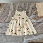 【66-100cm】ワンピース ベビー 小花柄 ノースリーブ - 画像 (15)