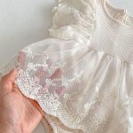 【66-90cm】ロンパース ベビー レース フリル - 画像 (9)