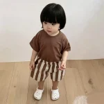 【73-120cm】ショートパンツ ベビー ストライプ パンツ - 画像 (11)