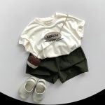 【80-130cm】ショートパンツ キッズ服 レトロ 5色選べる - 画像 (8)