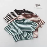 【80-130cm】Tシャツ ベビー ボーダー 通園・お出かけに