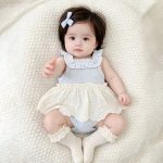 【66-90cm】ロンパース ベビー ブルー フリル 可愛い - 画像 (2)