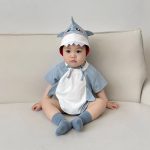 【66-90cm】ロンパース ベビー サメ 変装 かわいい - 画像 (4)