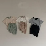 【73-100cm】セットアップ  ベビー バイカラー 韓国風 - 画像 (7)