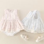 【66-90cm】ロンパース 花柄 ノースリーブ 可愛い ベビー服 - 画像 (7)