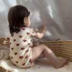 【66-90cm】ロンパース ベビー インスタ映え フリル袖 ラウンドネック - 画像 (8)