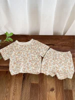 【66-100cm】セットアップ ベビー 小花柄ORレモンワッフル - 画像 (20)