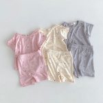 【80-130cm】セットアップ 女の子 コットン 星柄 プリント - 画像 (3)