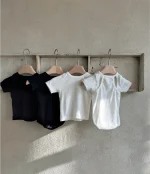 【66-90cm】ロンパース ベビー 韓国風 無地 シンプル - 画像 (12)
