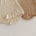 【66-90cm】ロンパース ベビー 無地 シワ加工 伸縮性 - 画像 (12)