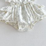 【66-90cm】ロンパース ベビー フリルダブル 蝶結び - 画像 (13)