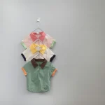 【66-90cm】パンツ or ポロ トップス ベビー 韓国風 ベアーデザイン - 画像 (3)
