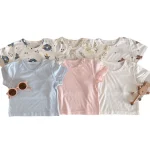 【66-100cm】Tシャツ ベビー うさぎor熊柄orノーカラー - 画像 (33)