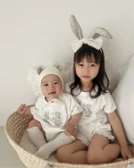【66-90cm】ロンパース ベビー 韓国風 うさぎ - 画像 (11)