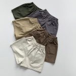 【80-130cm】ショートパンツ キッズ服 レトロ 5色選べる - 画像 (6)