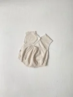 【66-90cm】ロンパース ベビー ボンネット付き 刺繍襟 - 画像 (27)