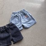 【73-120cm】ショートパンツ ベビー デニム カジュアル - 画像 (4)
