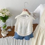 【73-100cm】トップスorショートパンツ ベビー レース おしゃれ - 画像 (7)