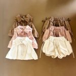 【73-120cm】セットアップ ベビー 折り襟 おしゃれ - 画像 (2)