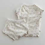 【73-100cm】セットアップ ベビー 韓国風 ストレッチで快適