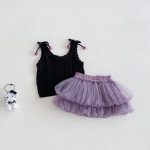 【73-100cm】トップスorスカート ベビー ノースリープ チュール - 画像 (3)