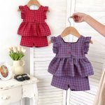【73-120cm】セットアップ ベビー チェック柄 おしゃれ - 画像 (2)