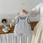 【66-90cm】セットアップ ベビー ボーダー柄 通園・お出かけに - 画像 (5)