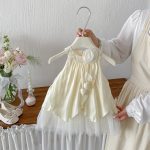【73-100cm】ワンピース ベビー フラワー ホルターネック - 画像 (2)