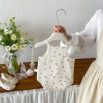 【66-90cm】ロンパース ベビー キャミソール シンプル - 画像 (4)